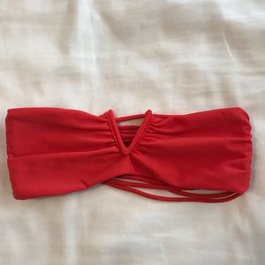 Acacia Red Swimsuit top S